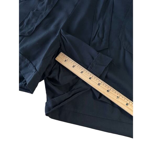 Sound Style Women's Soft & Comfy Shorts w/ Tie Belt & Pockets Plus Size 3X Black - Picture 6 of 6